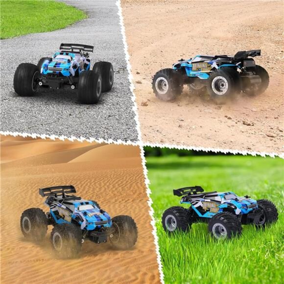 Remote Control Car, Remote Control Truck, 2.4Ghz All Terrain Off-Road Monster - Picture 4 of 7